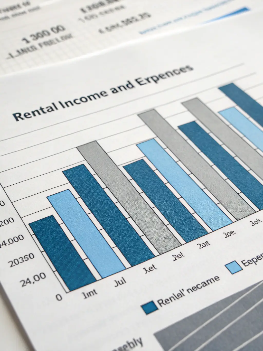 A graph showing increased rental income and reduced vacancy rates, illustrating the financial benefits of professional property management.